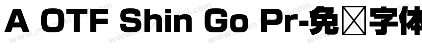 A OTF Shin Go Pr字体转换